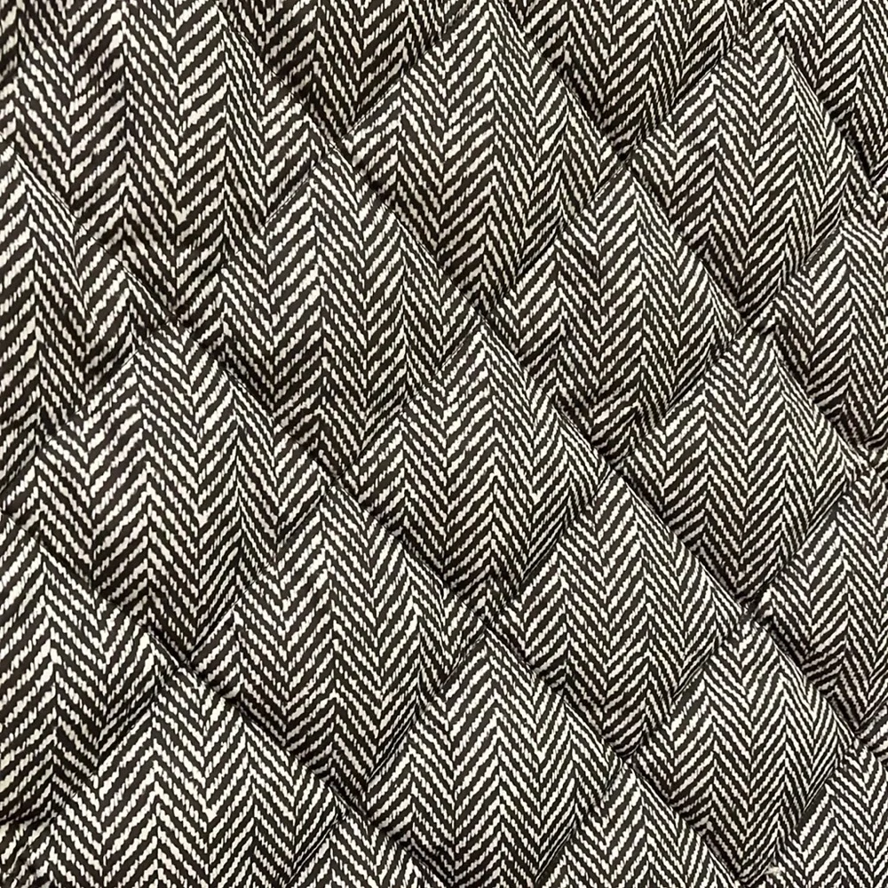 J Crew Gray Herringbone Quilted Puffer Zip-Up Vest size Medium